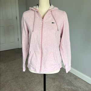 Lacoste Light Pink Hoodie with Logo